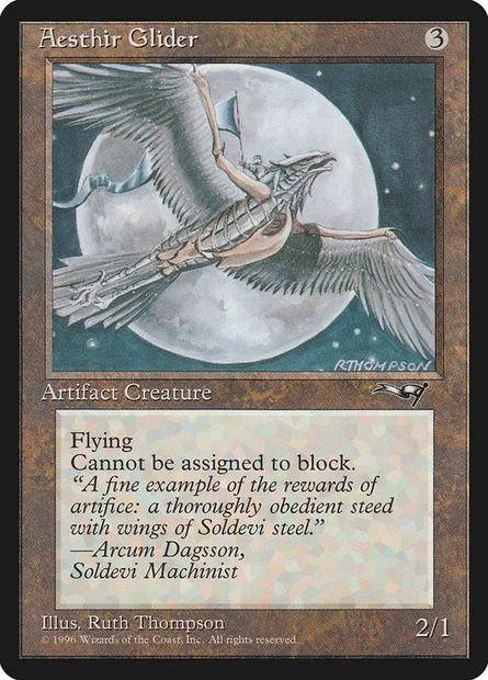 Planeur d'aeszir, carte Magic ALL 116b — extension Alliances