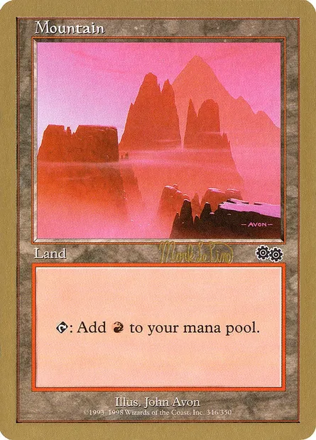 Mountain, Magic card WC99 mlp346 — World Championship Decks 1999 set