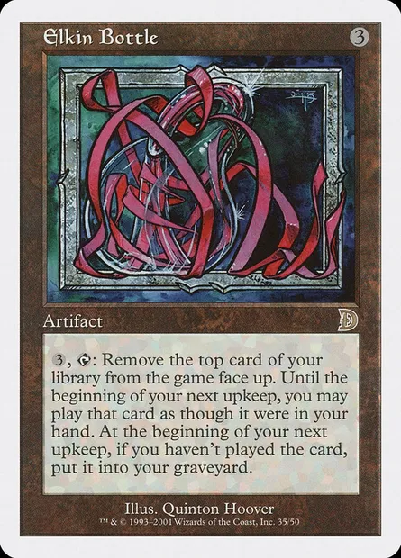 Elkin Bottle, Magic card DKM 35 — Deckmasters set