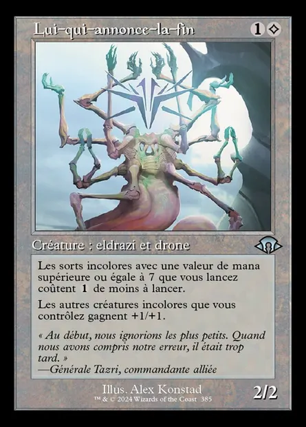 Lui-qui-annonce-la-fin, carte Magic MH3 385 — extension Modern Horizons 3
