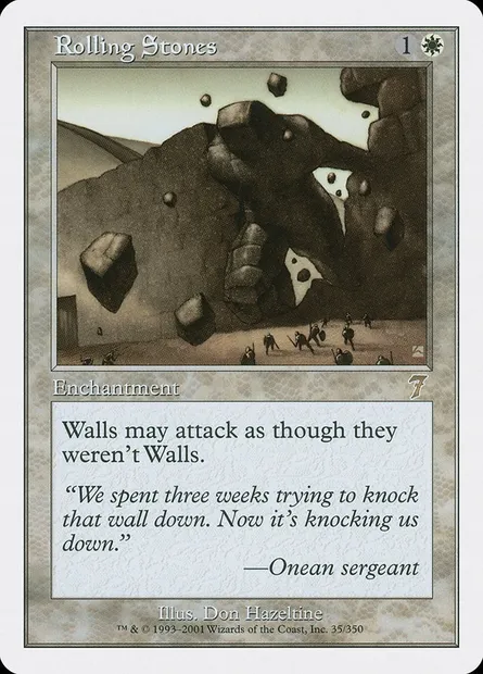 Rolling Stones, Magic card 7ED 35 — Seventh Edition set