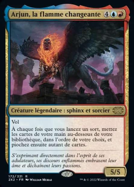 Arjun, la flamme changeante, carte Magic 2X2 172 — extension Double Masters 2022