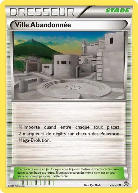 Ville Abandonnée, carte Pokémon AOR 73 — extension Origines Antiques