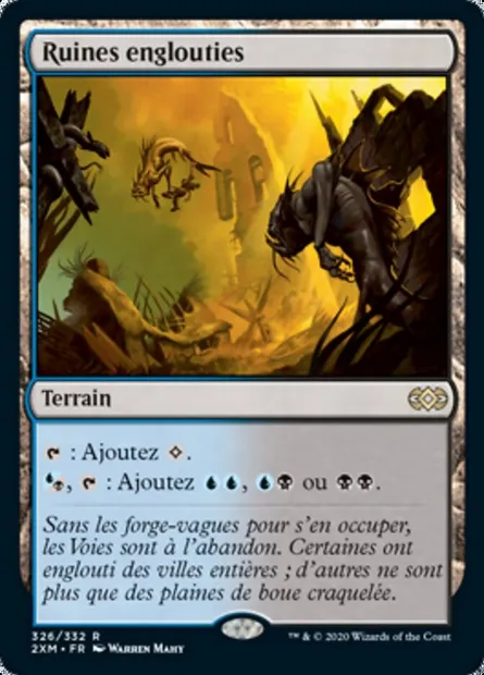 Ruines englouties, carte Magic 2XM 326 — extension Double Masters