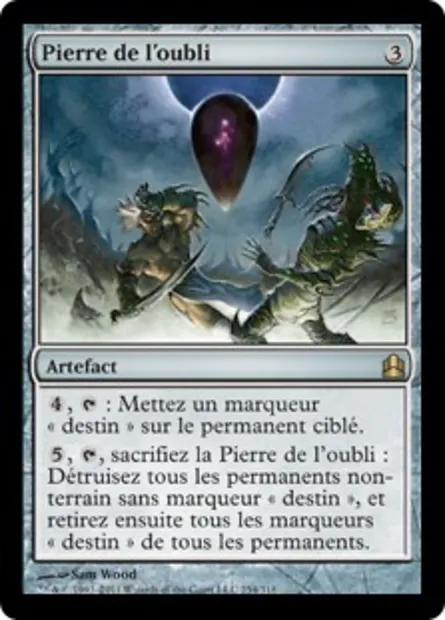 Pierre de l'oubli, carte Magic CMD 254 — extension Commander 2011