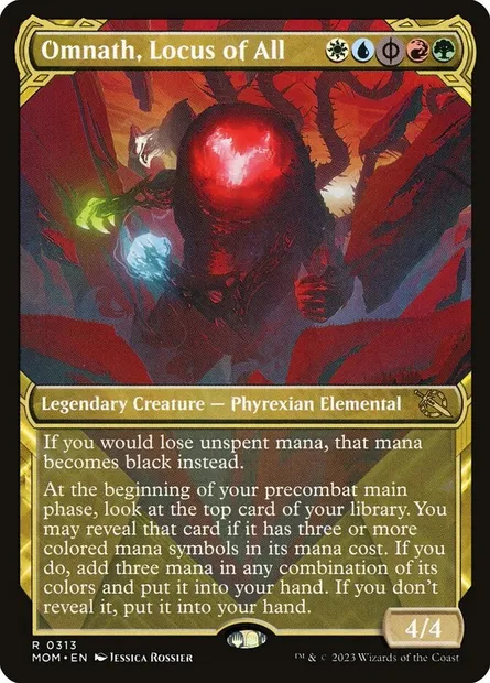 Omnath, Locus of All, Magic card MOM 313 — March of the Machine set