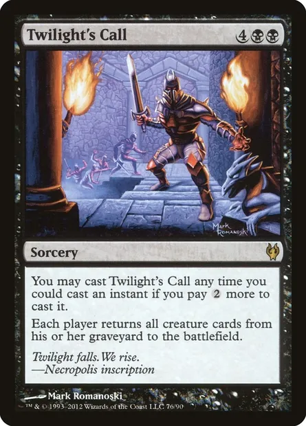 Twilight's Call, Magic card DDJ 76 — Duel Decks: Izzet vs. Golgari set