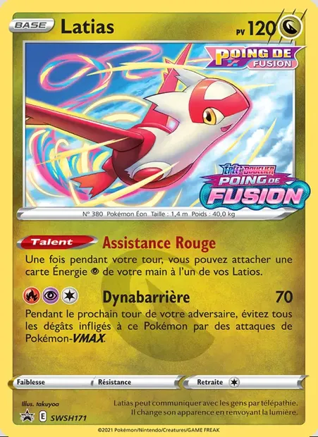 Latias, carte Pokémon SWSH 171 — extension Promo SWSH