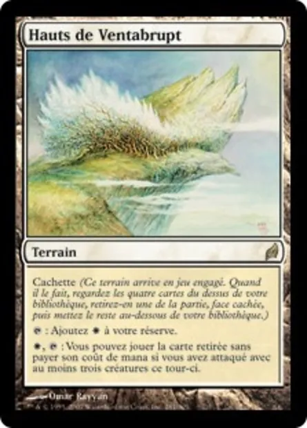 Hauts de Ventabrupt, carte Magic LRW 281 — extension Lorwyn