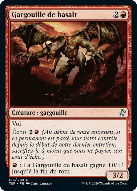 Gargouille de basalt, carte Magic TSR 153 — extension Spirale Temporelle Remastered