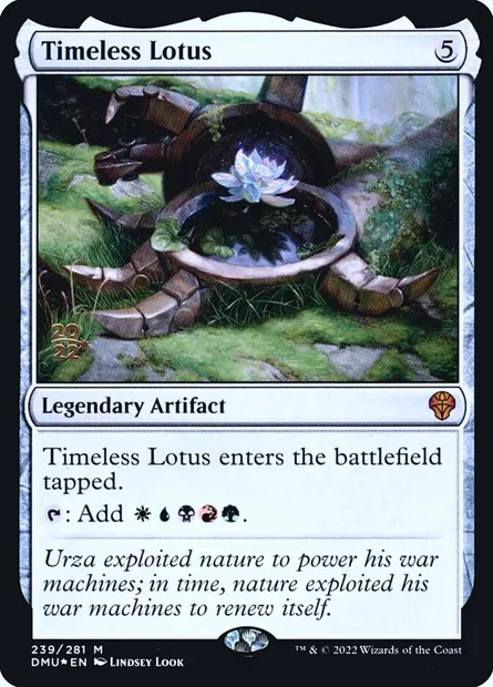 Lotus intemporel, carte Magic PDMU 239s — extension Dominaria United Promos