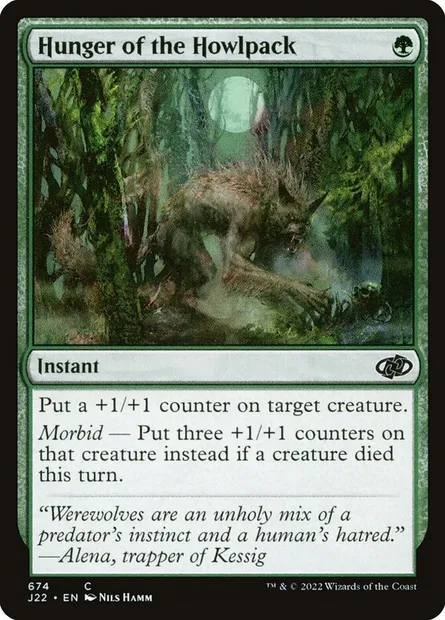 Hunger of the Howlpack, Magic card J22 674 — Jumpstart 2022 set