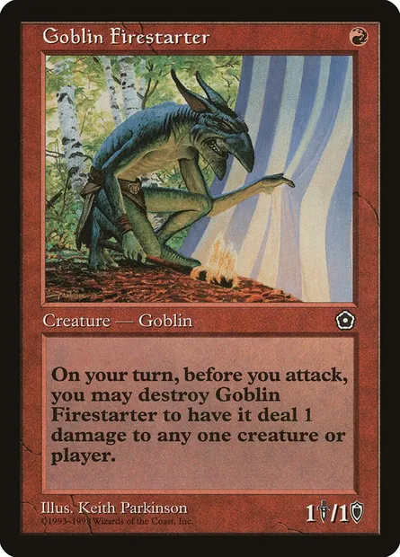 Boutefeu gobelin, carte Magic P02 96 — extension Portal Second Age