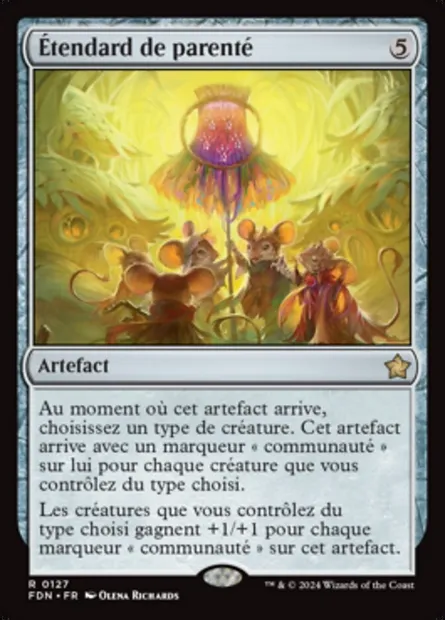 Étendard de parenté, carte Magic FDN 127 — extension Foundations