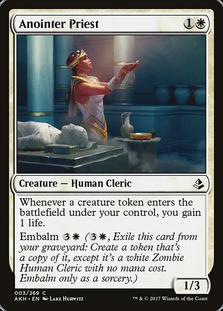 Anointer Priest, Magic card AKH 3 — Amonkhet set