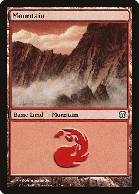 Mountain, Magic card DPA 106 — Duels of the Planeswalkers set