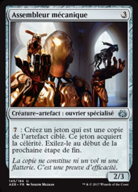 Assembleur mécanique, carte Magic AER 145 — extension La révolte éthérique