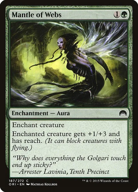 Mantle of Webs, Magic card ORI 187 — Magic Origins set