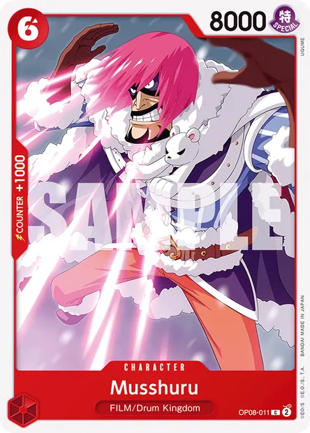 Musshuru, One Piece card OP08-011 — TWO LEGENDS set