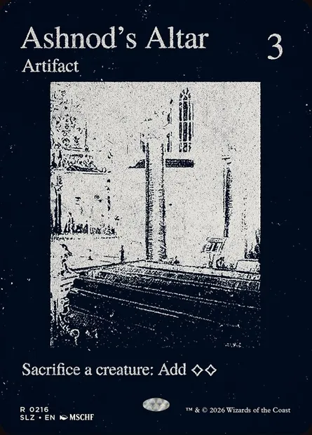 Autel d'Ashnod, carte Magic SLZ 216 — extension The Zeta Set