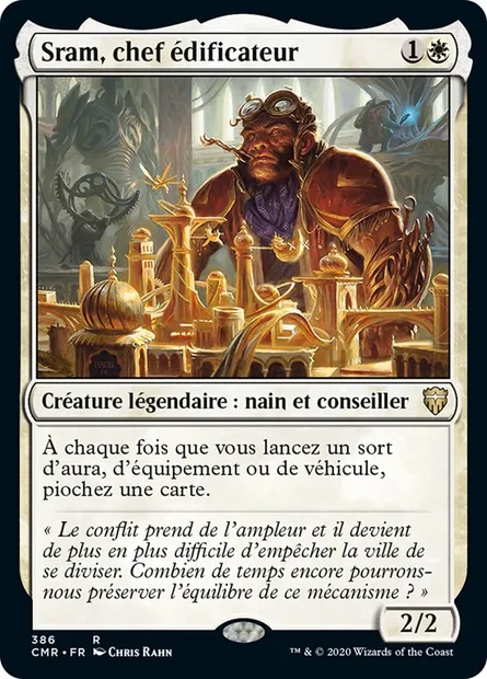 Sram, chef édificateur, carte Magic CMR 386 — extension Commander Legends