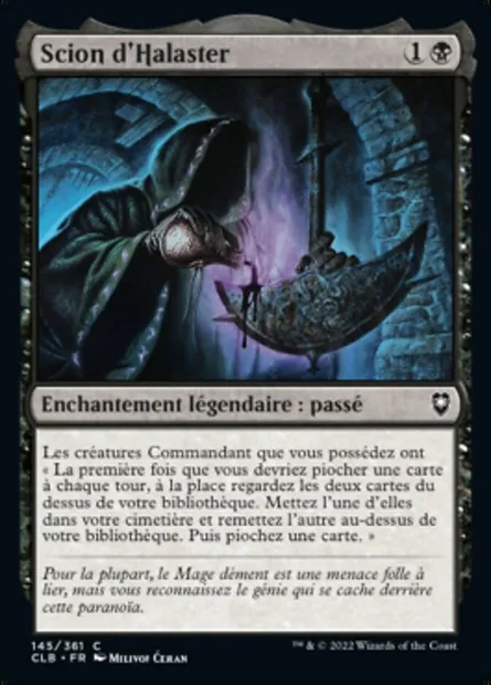Scion d'Halaster, carte Magic CLB 145 — extension Commander Légendes : la bataille de la Porte de Baldur