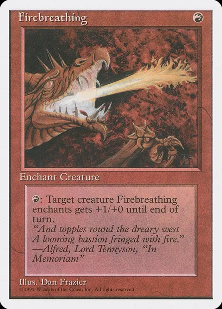 Firebreathing, Magic card 4ED 193 — Fourth Edition set