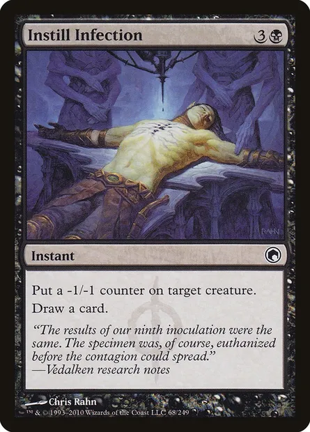 Instill Infection, Magic card SOM 68 — Scars of Mirrodin set