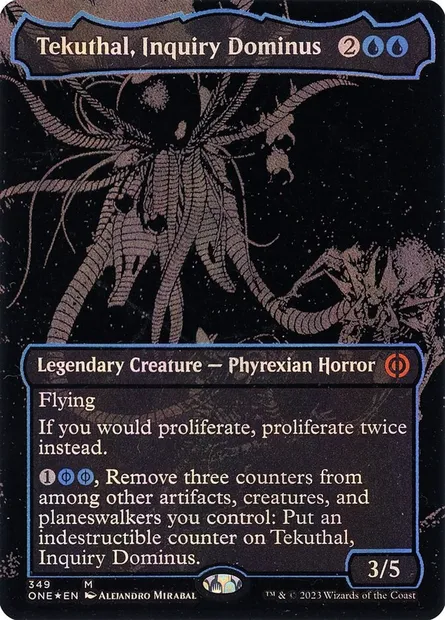 Tekuthal, Inquiry Dominus, Magic card ONE 349 — Phyrexia: All Will Be One set