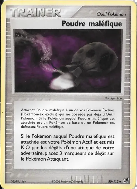 Poudre maléfique, carte Pokémon UF 80 — extension EX Forces Cachées
