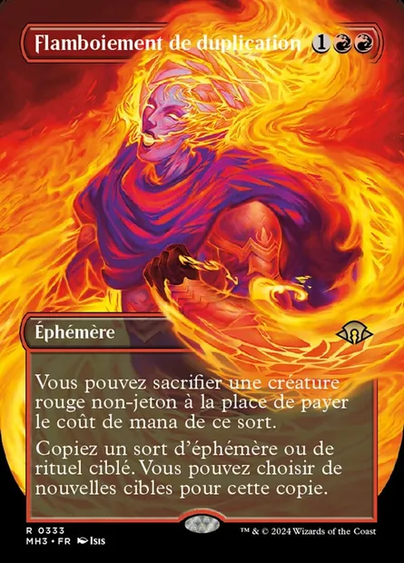 Flamboiement de duplication, carte Magic MH3 333 — extension Modern Horizons 3