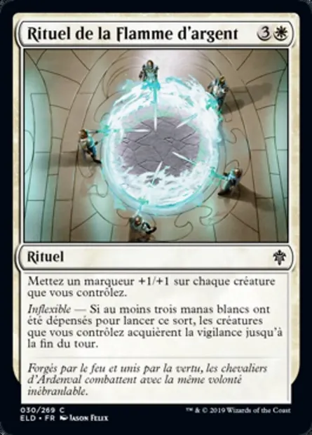 Rituel de la Flamme d'argent, carte Magic ELD 30 — extension Throne of Eldraine