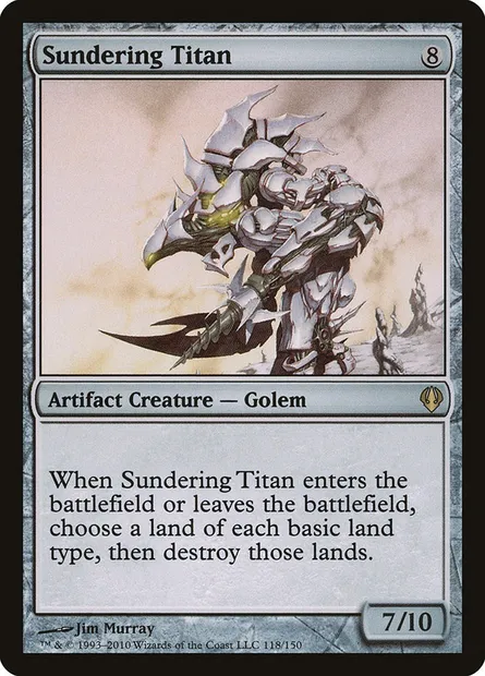 Sundering Titan, Magic card ARC 118 — Archenemy set