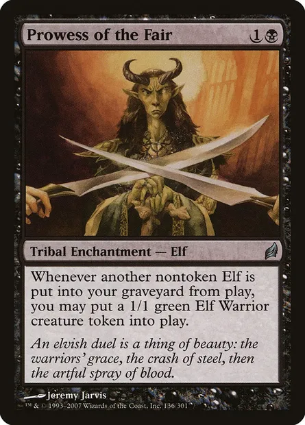 Prowess of the Fair, Magic card LRW 136 — Lorwyn set