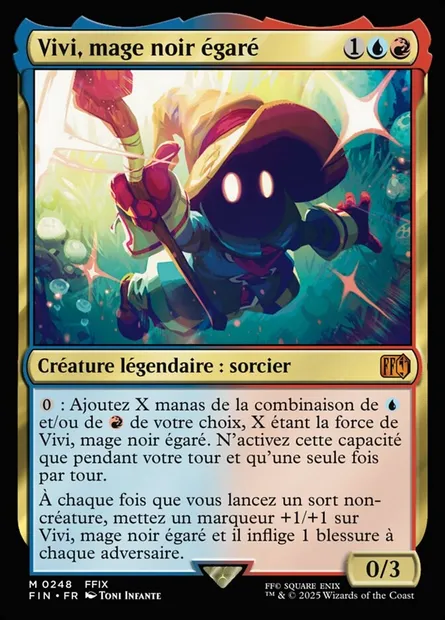 Vivi, mage noir égaré, carte Magic FIN 248 — extension Final Fantasy