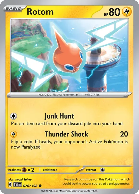Rotom, Pokémon card SVI 070 — Scarlet & Violet set