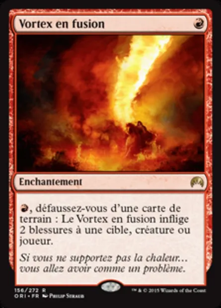 Vortex en fusion, carte Magic ORI 156 — extension Magic Origines