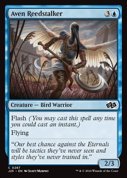 Aven Reedstalker, Magic card J25 287 — Foundations Jumpstart set