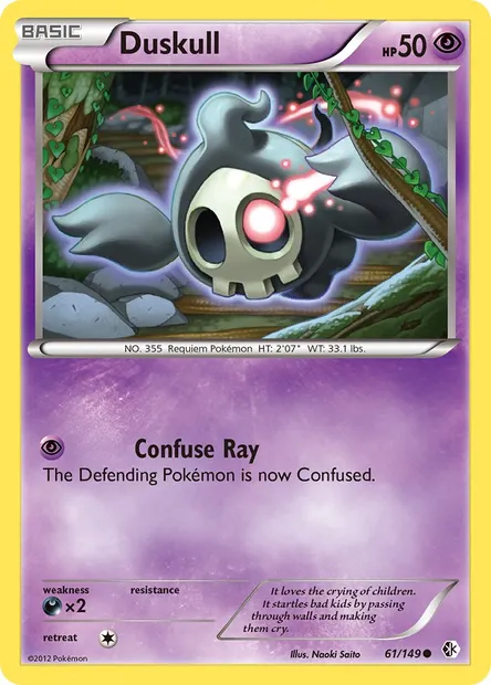 Duskull, Pokémon card BCR 61 — Boundaries Crossed set