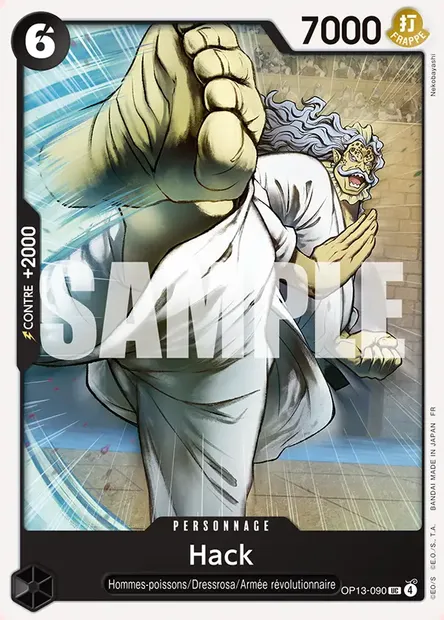 Hack, carte One Piece OP13-090 — extension SUCCESSEURS
