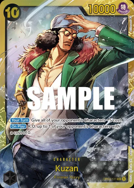 Kuzan, carte One Piece OP02-121 — extension PARAMOUNT WAR