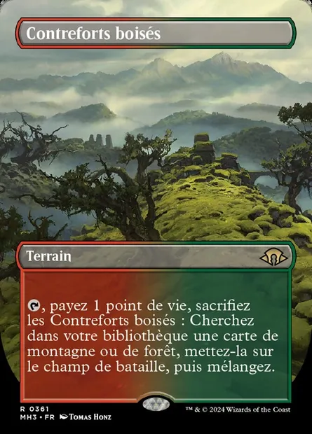 Contreforts boisés, carte Magic MH3 361 — extension Modern Horizons 3