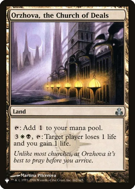 Orzhova, l'Église des Transactions, carte Magic PLST GPT-162 — extension The List