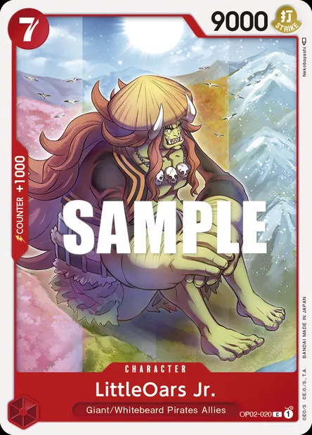 LittleOars Jr., One Piece card OP02-020 — PARAMOUNT WAR set