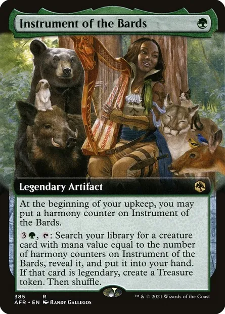 Instrument of the Bards, Magic card AFR 385 — Adventures in the Forgotten Realms set