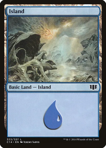 Island, Magic card C14 323 — Commander 2014 set