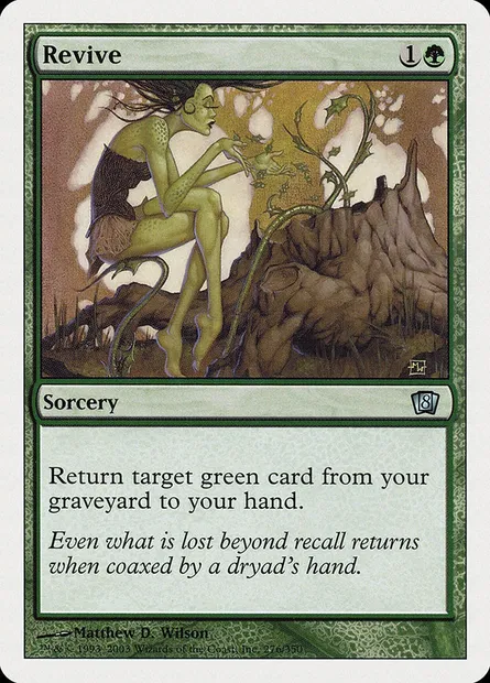 Ravivement, carte Magic 8ED 276 — extension Huitième Edition