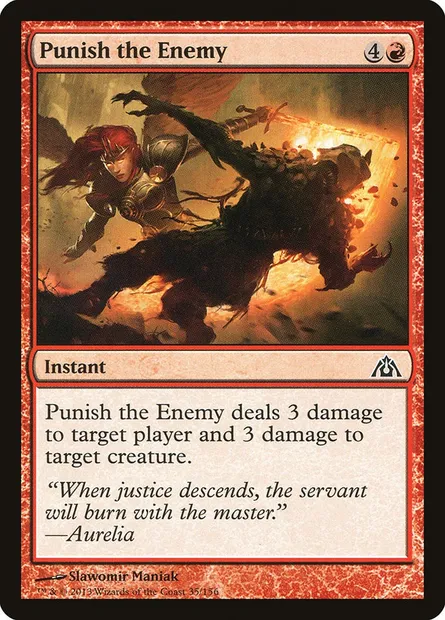 Punish the Enemy, Magic card DGM 35 — Dragon's Maze set