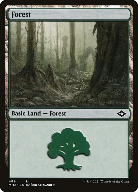 Forest, Magic card MH2 489 — Modern Horizons 2 set