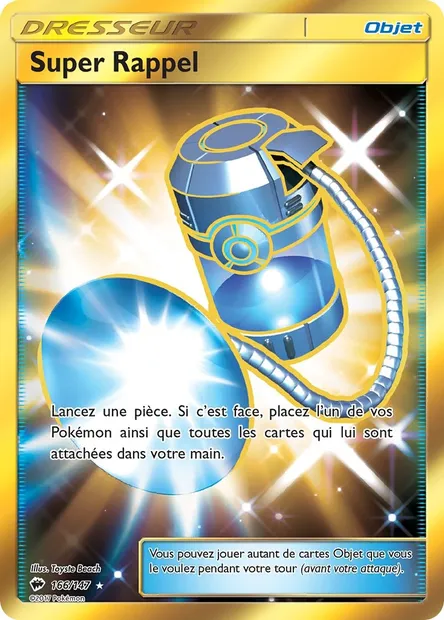 Super Rappel, carte Pokémon BUS 166 — extension Ombres Ardentes